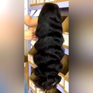 Body wave wig W/ HD pre-plucked lace closure